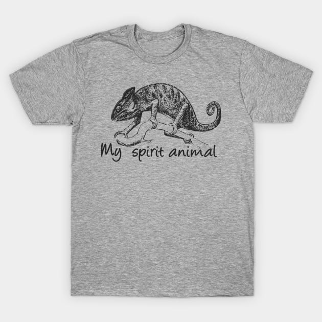 Chameleon is my spirit animal T-Shirt by Manikool